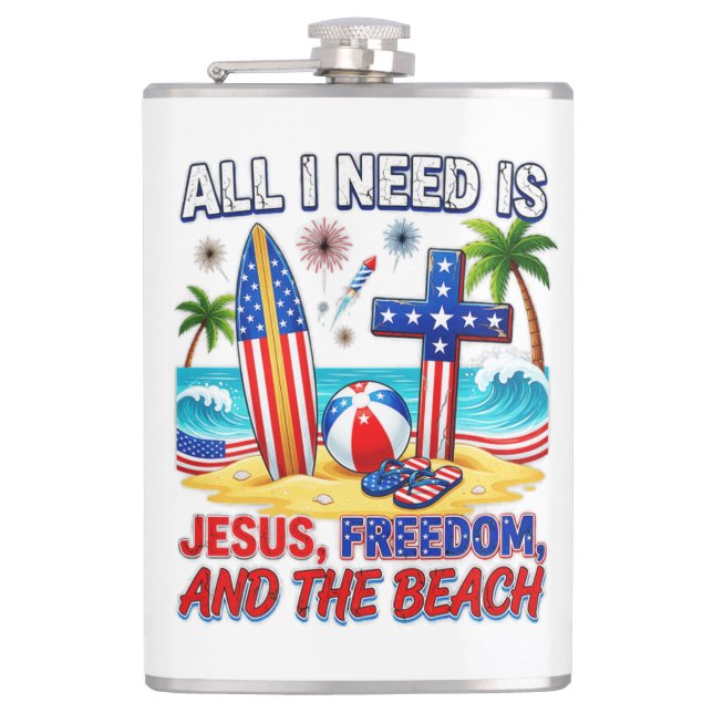 FLASQUES TOUT CE DONT J'AI BESOIN EST JÉSUS (Devant)
