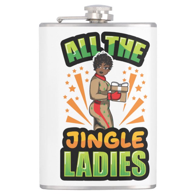 Flasques Toutes les Jingle Ladies Christmas Pajama Melanin  (Devant)