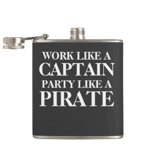 Flasques Travaillez comme un capitaine, partie comme un