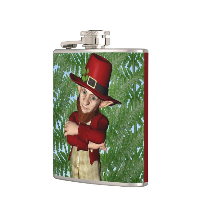 Flasques Trèfle sympathique de lutin folklore irlandais art (Gauche)