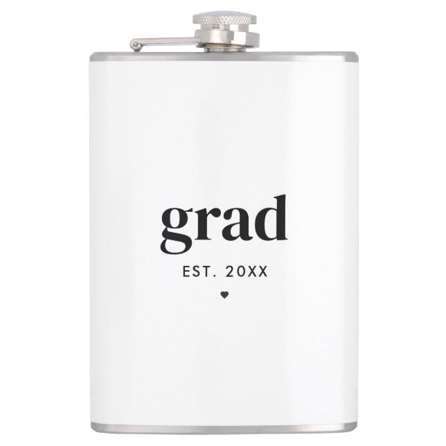 Flasques Trendy Moderne Customisé Graduation Cadeau Grad (Devant)