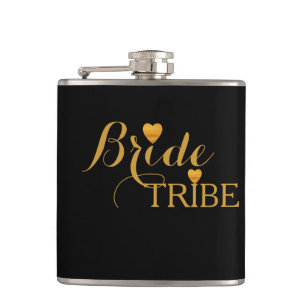 Flasques Tribe Black Gold Heart Bride