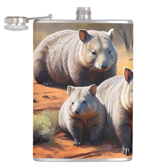 Flasques Trio Extérieur : Wombat Wanderers, (Ouvert)