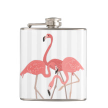 Trio Flamant rose et bandes
