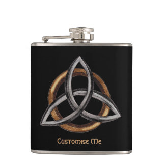 Flasques Triquetra (Brown/Argent)