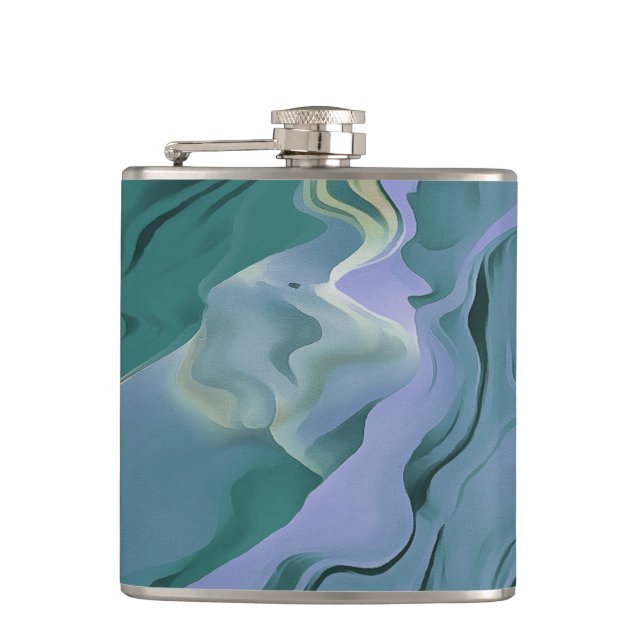Flasques Turbulence bleue Acrylique pour l'art Abstrait (Devant)