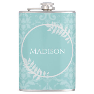 Flasques Turquoise Elegant Tamask Flask Flask