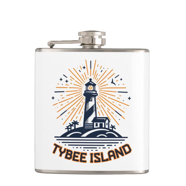 Flasques Tybee Island Georgia Phare Sunrise (Devant)