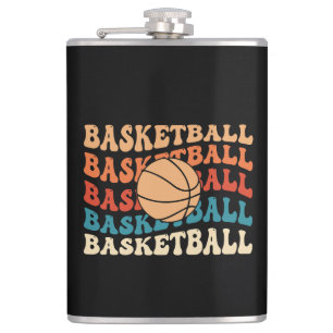 Flasques Typographie sportive vintage Basketball Retro Desi