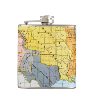 FLASQUES U.S. CARTE, 1776-1884