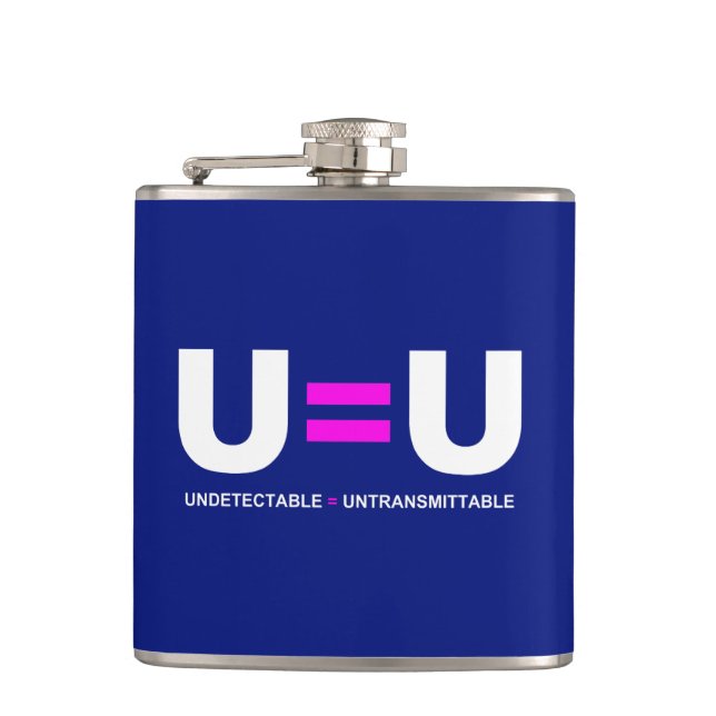 Flasques U=U VIH non détectable égale non transmettable (Devant)