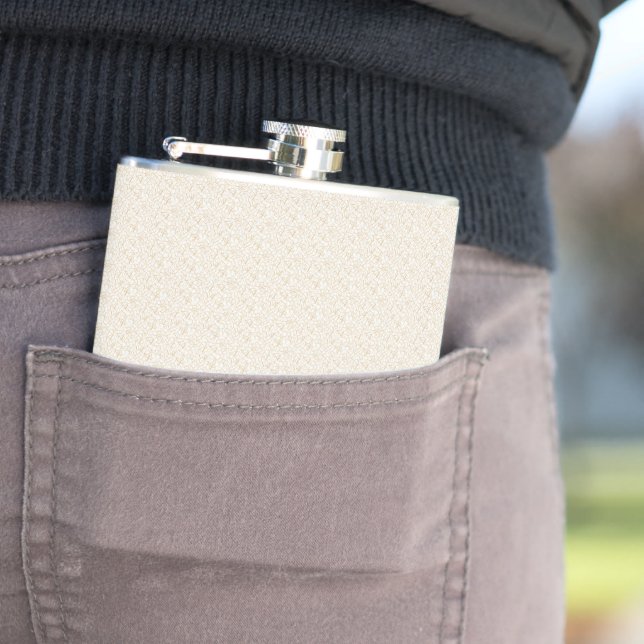 Flasques un arrière - plan blanc avec un motif de petits po (In Situ)