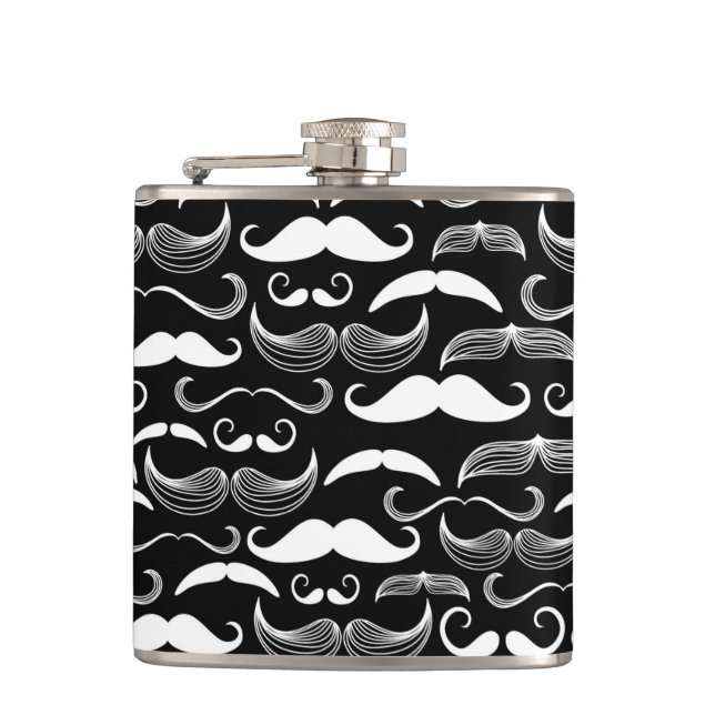 Flasques Un club des messieurs. Motif de moustache (Devant)