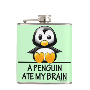 Flasques Un pingouin a mangé mon cerveau