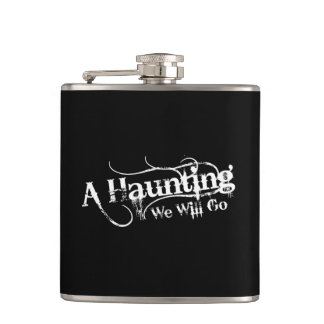 Flasques Une hantise nous irons logo de blanc de LLC