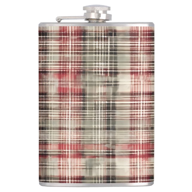 Flasques Une série de dessins floraux tartan de Noël #2 (Devant)