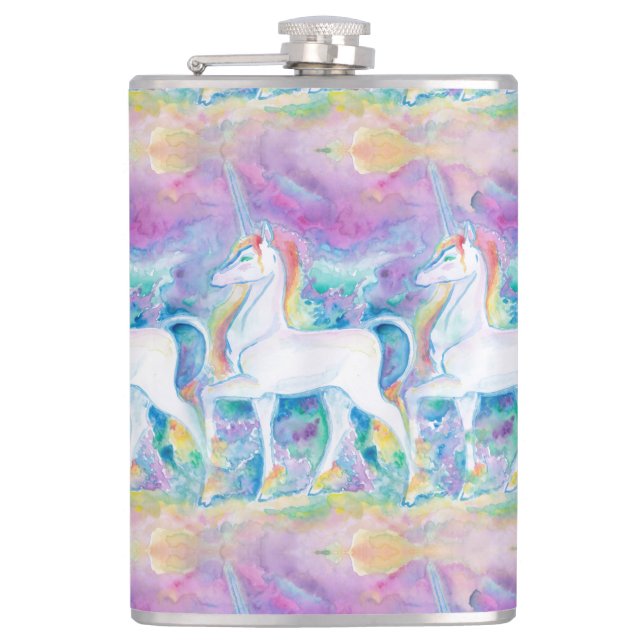 Flasques Unicornes aquarelle (Devant)