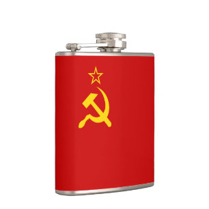 Flasques URSS Union soviétique Faucille et marteau communis