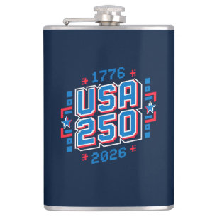 Flasques USA 250 - 1776 à 2026 Pixel Art