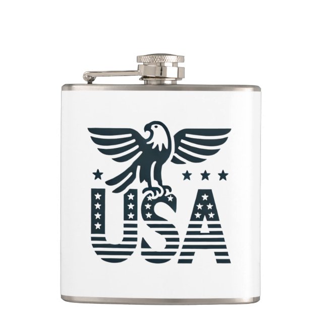 Flasques USA Eagle Patriotic Desig - Style Etoile et Stripe (Devant)