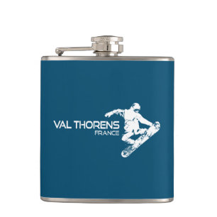 Flasques Val Thorens France Snowboardeur