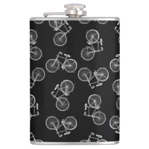Flasques Vélo Vintage Imprimer Motif classique Vélo noir