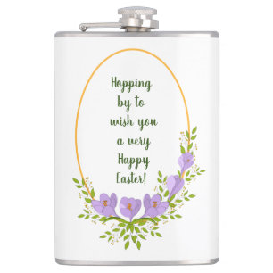 Flasques Verres minimalistes de vacances Crocus fleurs Pâqu