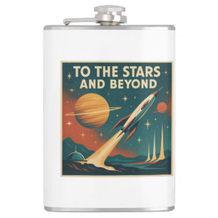 Flasques "Vers Les Étoiles Et Au-Delà" Voyage Vintage Dans 