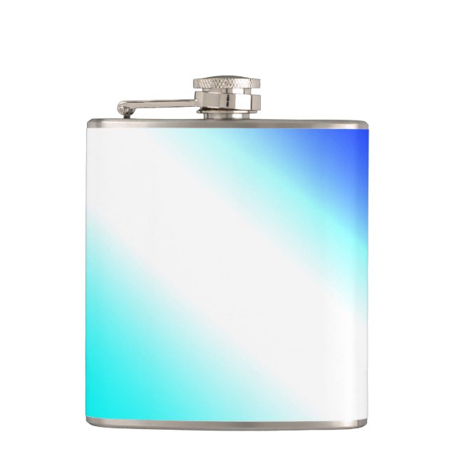 Flasques Vert bleu arc-en-ciel texture abstraite motif art  (Devant)