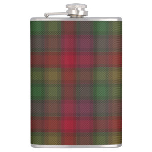Flasques Vert et rouge, tartan