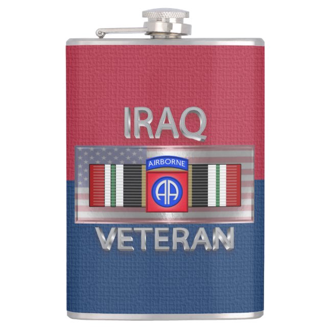 Flasques Vétéran de la 82e division aéroportée en Irak (Devant)