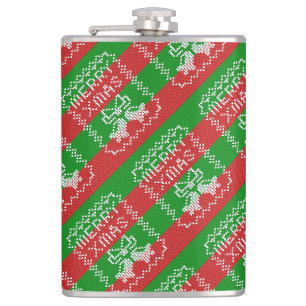 Flasques Vilain pull motif sonnettes Joyeux fils Xmas
