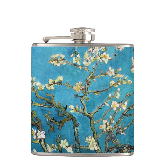 Flasques Vincent van Gogh, Arbre aux amandes en fleurs. Vin (Devant)