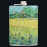 Flasques Vincent van Gogh - Champ avec Iris près d'Arles<br><div class="desc">Champ avec Irises près d'Arles / Vue d'Arles avec Irises dans l'avant-plan - Vincent van Gogh,  Huile sur toile,  1888</div>