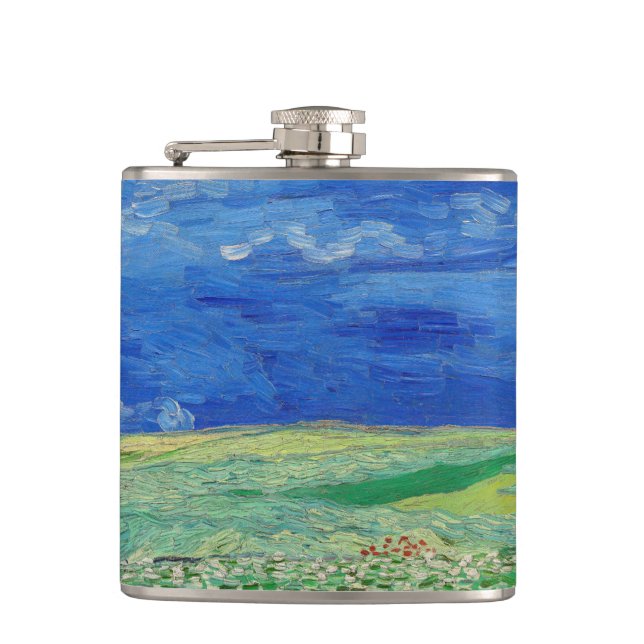 Flasques Vincent van Gogh - Les champs de roues sous Thunde (Devant)