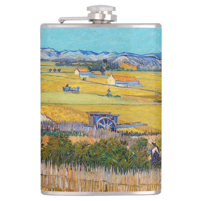 Flasques Vincent van Gogh - Moisson à La Crau (Devant)