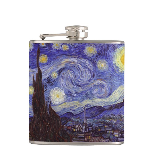 Flasques Vincent Van Gogh Starry Nuit Vintage Art (Devant)