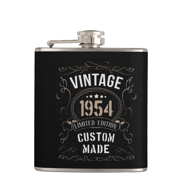 Flasques Vintage 1954 Limited Edition Personnalisé (Devant)
