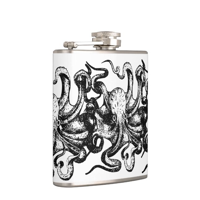 Flasques Vintage Octopus  Nautical Themes  (Droite)