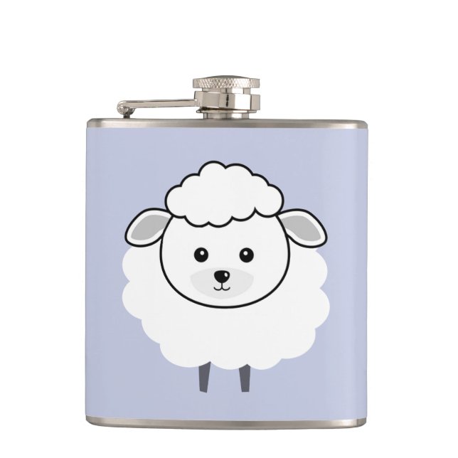Flasques Visage Wooly mignon d'agneau (Devant)