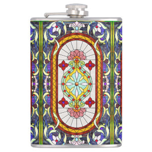 Flasques Vitre en verre tendu Art nouveau du Moyen-Orient