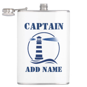 Flasques Votre nom Captain Flask Lighthouse
