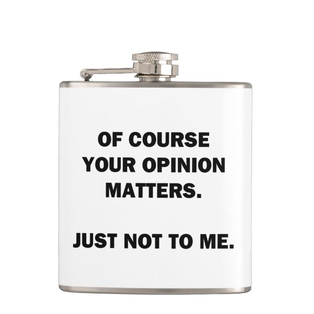 Flasques Votre opinion compte (Devant)