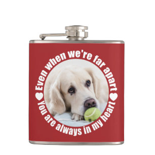 Flasques VOTRE PHOTO ET NOM Far Apart Love flask
