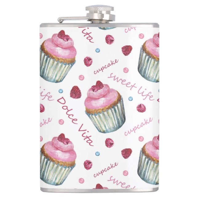 Flasques Watercolor cupcakes (Devant)