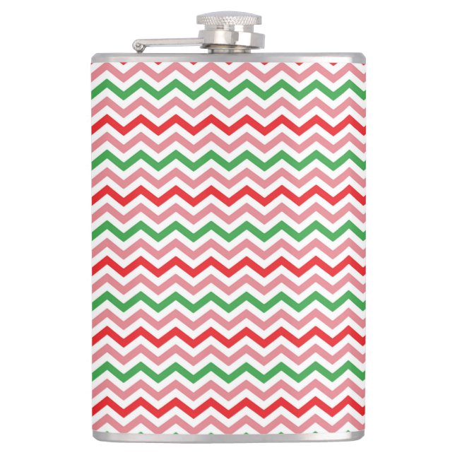 Flasques Watermelon Summer Zigzag Stripes Motif-56209 (Devant)