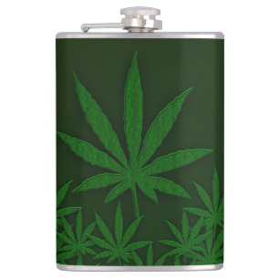 Flasques Weed leaf