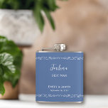 Flasques Whimsical Dooda N'importe quelle couleur Meilleur<br><div class="desc">Un cadeau de mariage pour personnaliser pour vos meilleurs hommes mariés, parents ou toute personne dans votre fête de mariage. Vous pouvez également ajouter le nom de la mariée et du marié ainsi que leur date de mariage. Simple design moderne et fantaisiste doodle avec coeur d'amour. Vous êtes également invité...</div>