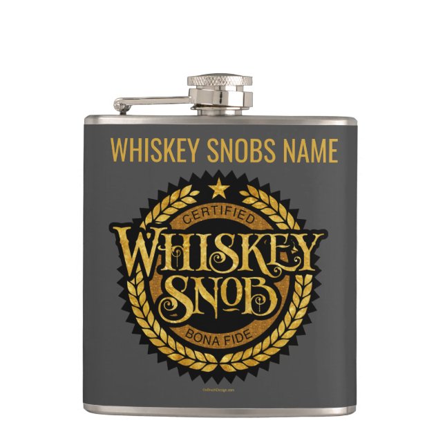 Flasques Whisky snob (Devant)