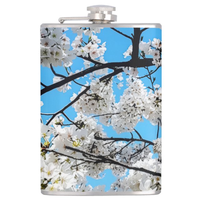 Flasques White Cherry Blossom Flask (Devant)